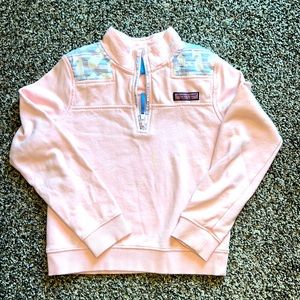 Light pink girls vineyard vines Shep shirt pullover